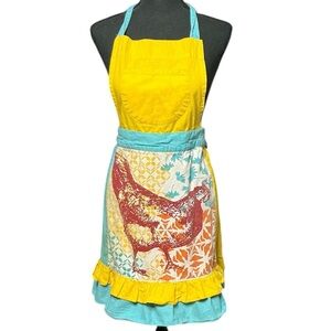 Colorful Chicken Print Apron